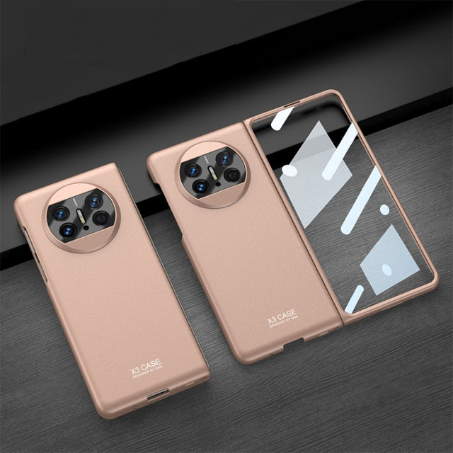 For Huawei Mate X3 GKK Integrated Ultra-thin Full Coverage Phone Flip Case(Gold)