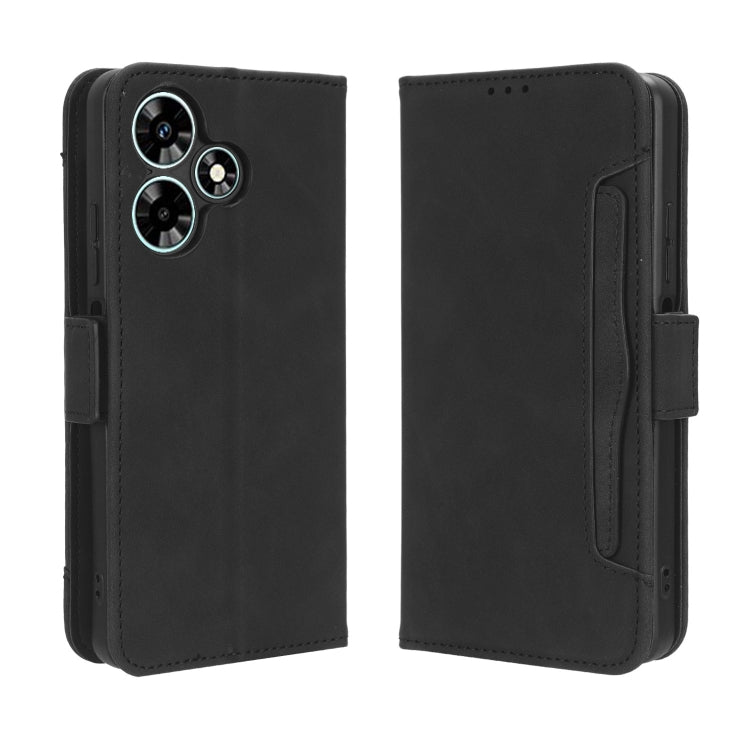 For Infinix Hot 30 4G X6831 Skin Feel Calf Texture Card Slots Leather Phone Case(Black) - free shipping - PMC Jewellery - Order now!