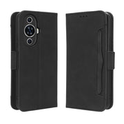 For Huawei nova 11 Skin Feel Calf Texture Card Slots Leather Phone Case(Black)