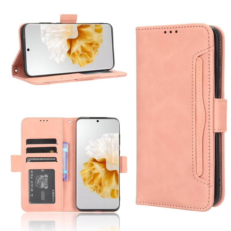 For Huawei P60 / P60 Pro Skin Feel Calf Texture Card Slots Leather Phone Case(Pink) - free shipping - PMC TechLife - Order now!