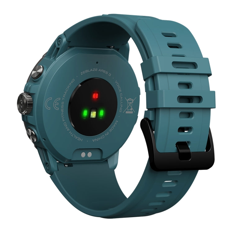 Zeblaze Ares 3 1.52 inch IPS Screen Smart Watch Supports Wellness Tracking / Voice Calls(Steel Blue)