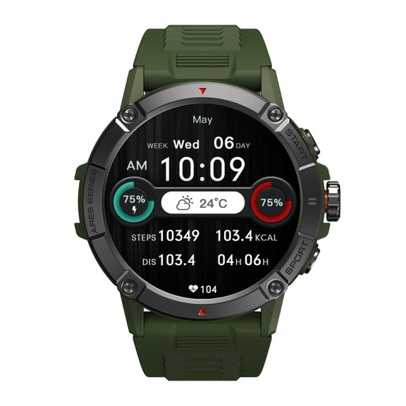 Zeblaze Ares 3 1.52 inch IPS Screen Smart Watch Supports Wellness Tracking / Voice Calls(Wild Green)