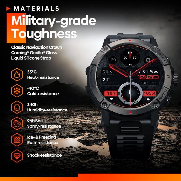 Zeblaze Ares 3 1.52 inch IPS Screen Smart Watch Supports Health Monitoring / Voice Calls(Steel Blue) - free shipping - PMC TechLife - Order now!