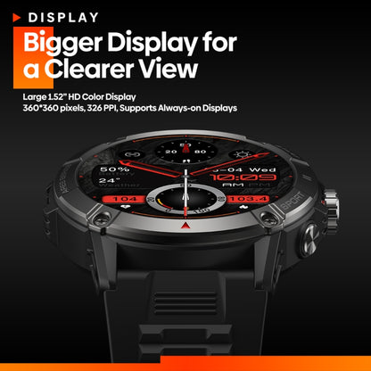 Zeblaze Ares 3 1.52 inch IPS Screen Smart Watch Supports Health Monitoring / Voice Calls(Wild Green) - free shipping - PMC Jewellery - Order now!