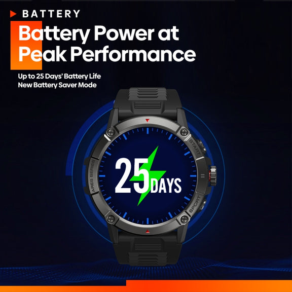 Zeblaze Ares 3 1.52 inch IPS Screen Smart Watch Supports Wellness Tracking / Voice Calls(Steel Blue)