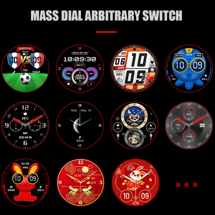 CT18 1.43 inch AMOLED Screen Smart Watch Supports Bluetooth Call/Blood Oxygen Detection(Orange)