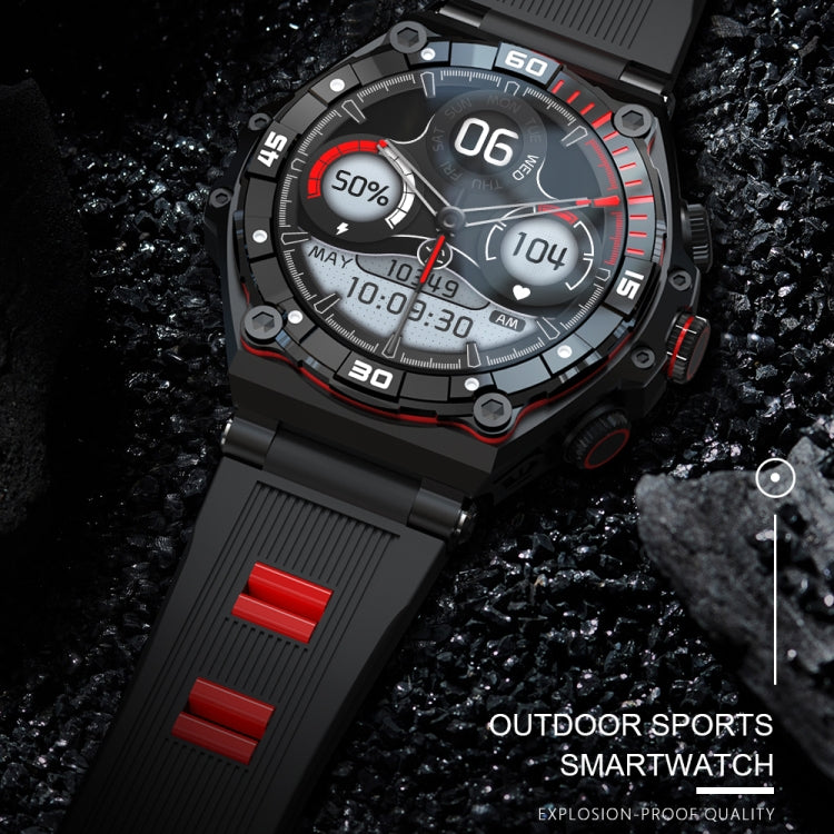 CT18 1.43 inch AMOLED Screen Smart Watch Supports Bluetooth Call/Blood Oxygen Detection(Red) -  by PMC TechLife | Online Shopping South Africa | PMC TechLife