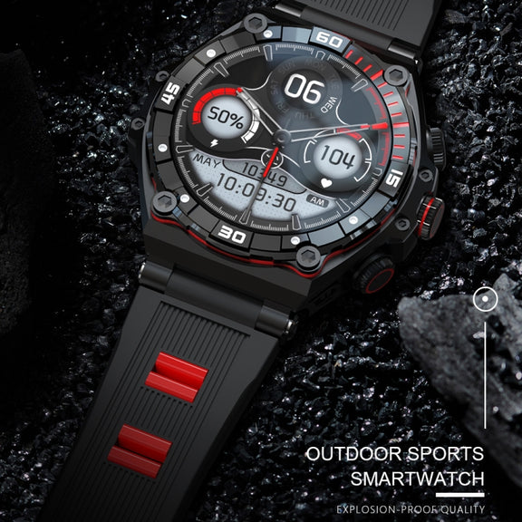 CT18 1.43 inch AMOLED Screen Smart Watch Supports Bluetooth Call/Blood Oxygen Detection(Orange)