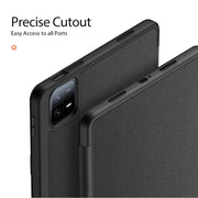 For Xiaomi Pad 6 Pro / Pad 6 DUX DUCIS Domo Series Magnetic Flip Leather Tablet Case(Black)