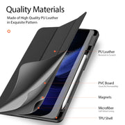 For Xiaomi Pad 6 Pro / Pad 6 DUX DUCIS Domo Series Magnetic Flip Leather Tablet Case(Black)