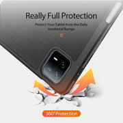 For Xiaomi Pad 6 Pro / Pad 6 DUX DUCIS Domo Series Magnetic Flip Leather Tablet Case(Black)