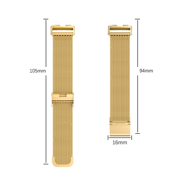 For Huawei Band 8 16mm Milan Stainless Steel Metal Mesh Watch Band(Silver)
