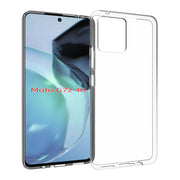 For Motorola Moto G72 Water-resistant Texture TPU Phone Case(Transparent)