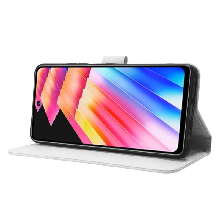 For Infinix Hot 30 4G X6831 Diamond Texture Leather Phone Case(White) - free shipping - PMC Jewellery - Order now!