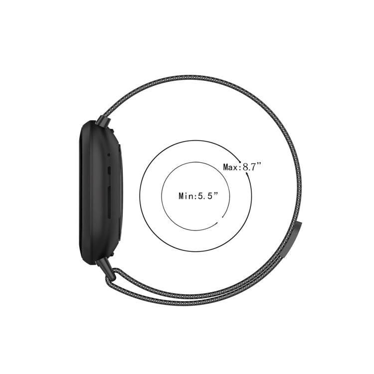 For Fitbit Versa 4 Milanese Magnetic Metal Weave Watchband, Small Size(Rose Gold) - Watch Bands by PMC TechLife | Online Shopping South Africa | PMC TechLife