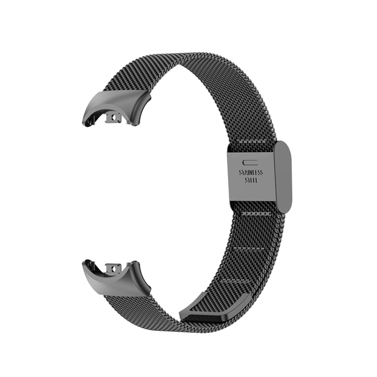 For Xiaomi Mi Band 8 Milanese Buckle Metal Watch Band(Black) -  by PMC TechLife | Online Shopping South Africa | PMC TechLife