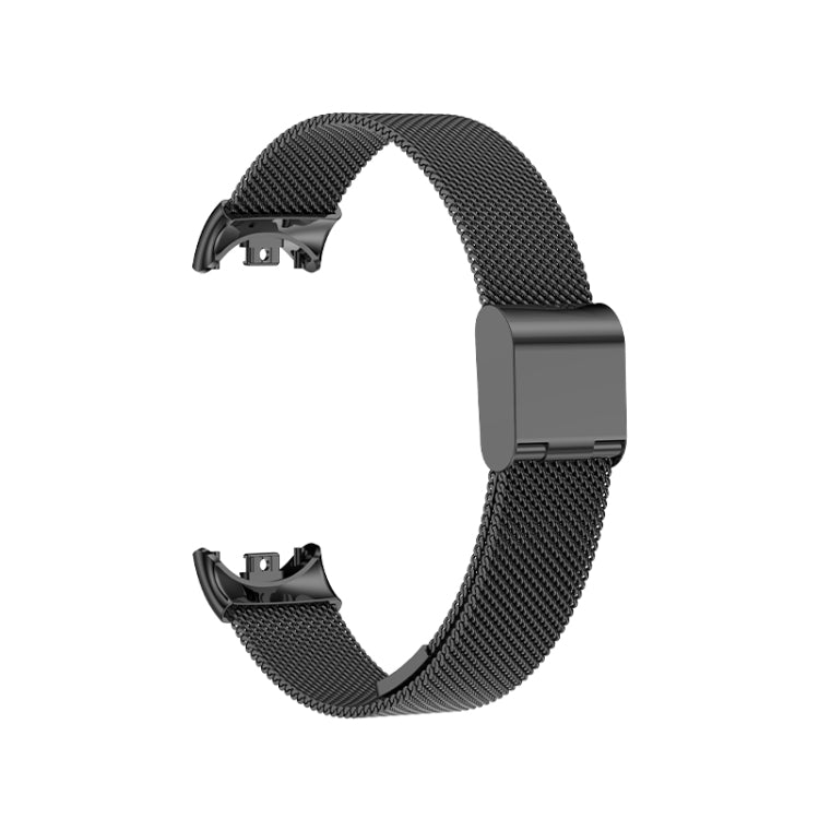 For Xiaomi Mi Band 8 Milanese Buckle Metal Watch Band(Black) -  by PMC TechLife | Online Shopping South Africa | PMC TechLife