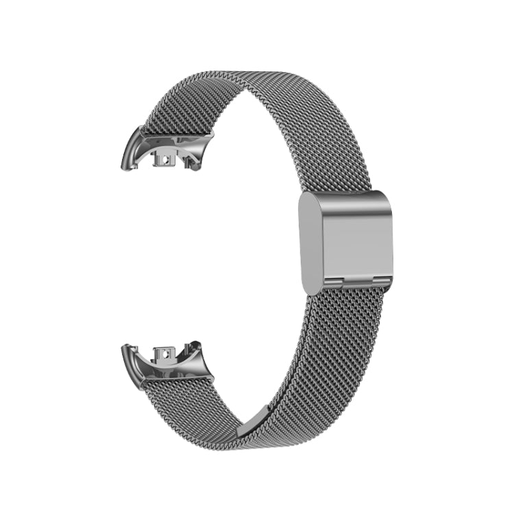 For Xiaomi Mi Band 8 Milanese Buckle Metal Watch Band(Grey) - Watch Bands by PMC TechLife | Online Shopping South Africa | PMC TechLife