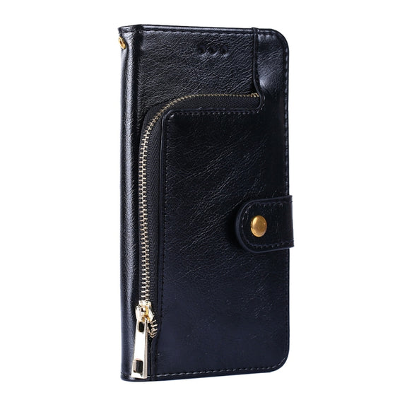 For Xiaomi Redmi Note 12 Turbo Zipper Bag Leather Phone Case(Black)