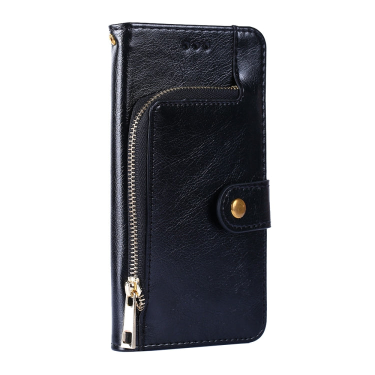For Xiaomi Redmi Note 12 Turbo Zipper Bag Leather Phone Case(Black)