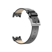 For Xiaomi Mi Band 8 Leather Replacement Watch Band(Black)
