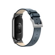 For Xiaomi Mi Band 8 Leather Replacement Watch Band(Midnight Blue)
