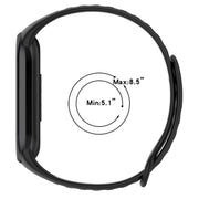 For Xiaomi Mi Band 8 Sports Two Color Silicone Watch Band(Midnight Blue White)
