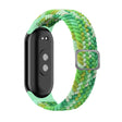 For Xiaomi Mi Band 8 Adjustable Nylon Braided Elasticity Watch Band(Colorful Green) -  by PMC TechLife | Online Shopping South Africa | PMC TechLife