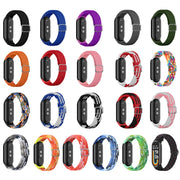 For Xiaomi Mi Band 8 Adjustable Nylon Braided Elasticity Watch Band(Red)