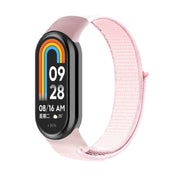 For Xiaomi Mi Band 8 Loop Nylon Replacement Watch Band(Pearl Powder)