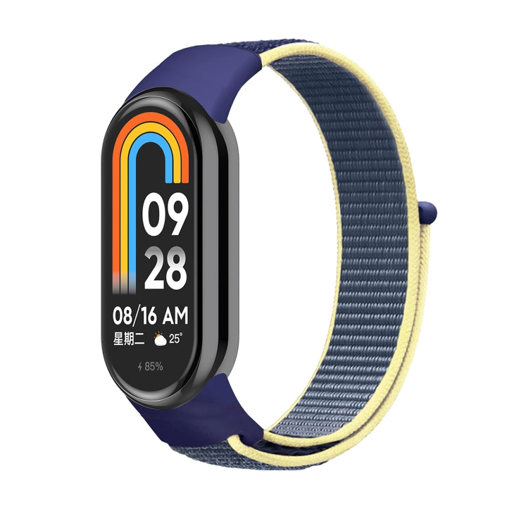 For Xiaomi Mi Band 8 Loop Nylon Replacement Watch Band(Ice Ocean Blue) -  by PMC TechLife | Online Shopping South Africa | PMC TechLife