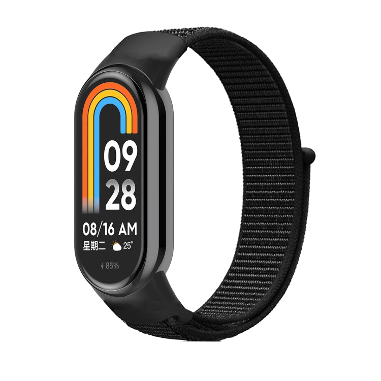 For Xiaomi Mi Band 8 Loop Nylon Replacement Watch Band(Dark Black) -  by PMC TechLife | Online Shopping South Africa | PMC TechLife