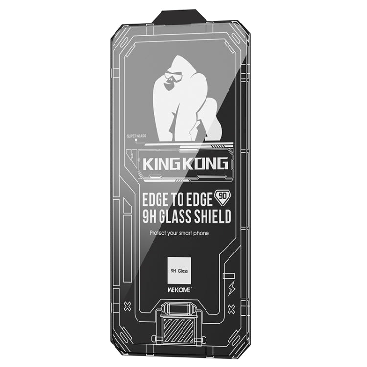 For iPhone 14 Plus WK WTP-066 King Kong Vacha 9D Curved HD Tempered Glass Film(Black) - iPhone 14 Plus Tempered Glass by WK | Online Shopping South Africa | PMC TechLife | Buy Now Pay Later Mobicred