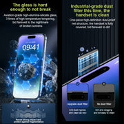 For iPhone 14 Pro WK WTP-067 King Kong Vacha 9D Curved Privacy Tempered Glass Film(Black)