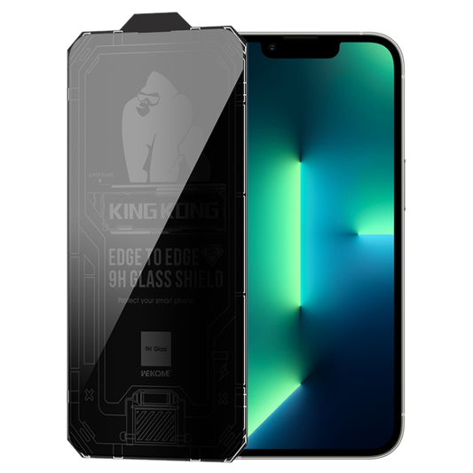 For iPhone 13 Pro Max WK WTP-067 King Kong Vacha 9D Curved Privacy Tempered Glass Film(Black) - iPhone 13 Pro Max Tempered Glass by WK | Online Shopping South Africa | PMC Jewellery | Buy Now Pay Later Mobicred