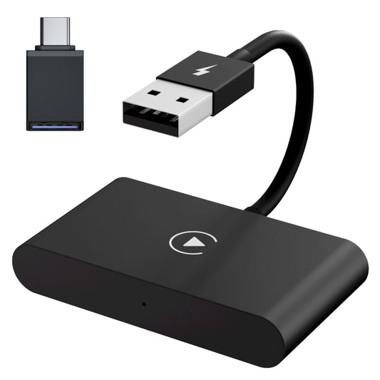THT-020-2 USB + USB-C / Type-C Wired to Wireless Carplay Adapter for iPhone(Black) - free shipping - PMC Jewellery - Order now!