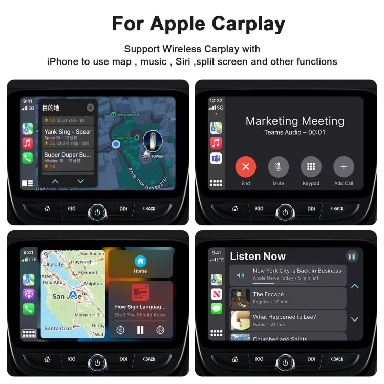 THT-020-2 USB + USB-C / Type-C Wired to Wireless Carplay Adapter for iPhone(Black) - free shipping - PMC Jewellery - Order now!