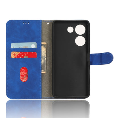 For TECNO Camon 20 Pro Skin Feel Magnetic Flip Leather Phone Case(Blue) - free shipping - PMC Jewellery - Order now!