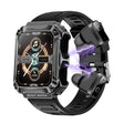 OVISEN T93 1.96 inch IPS Screen 2 in 1 Bluetooth Headset Smart Watch, Supports Blood Oxygen Monitoring/Bluetooth Music(Black) - Smart Watches by PMC TechLife | Online Shopping South Africa | PMC TechLife