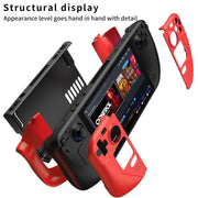 GKK For Steam Deck Color Contrast Anti-fall Game Console Case(Red)