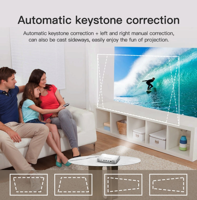 WOWOTO T9S TI DLP DMD 0.45 1280 x 800 4K 350ANSI RGB LED Smart Projector(UK Plug) - LED Projector by WOWOTO | Online Shopping South Africa | PMC Jewellery | Buy Now Pay Later Mobicred