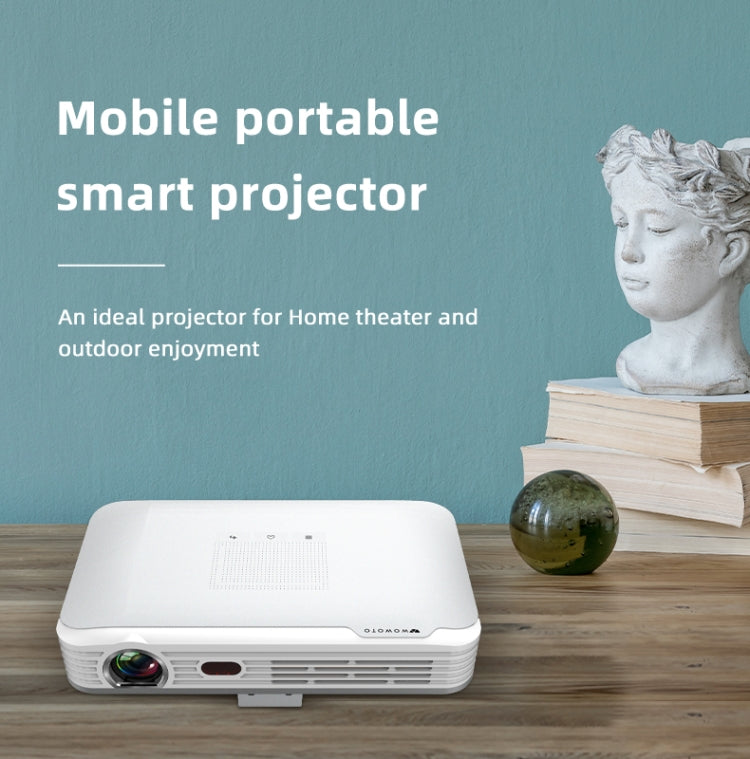 WOWOTO T9S TI DLP DMD 0.45 1280 x 800 4K 350ANSI RGB LED Smart Projector(UK Plug) - LED Projector by WOWOTO | Online Shopping South Africa | PMC Jewellery | Buy Now Pay Later Mobicred