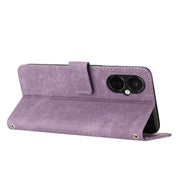 For OnePlus Nord CE 3/Nord CE 3 Lite/Nord N30 Skin Feel Stripe Pattern Leather Phone Case with Lanyard(Purple)