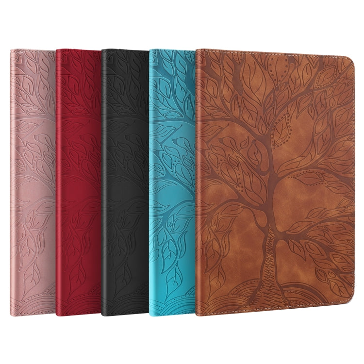 For Xiaomi Pad 6 / Pad 6 Pro Life Tree Series Horizontal Flip Leather Tablet Case(Rose Gold)