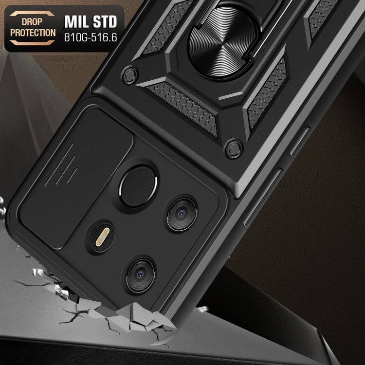 For Tecno Pop 7 Pro / Spark Go 2023 Sliding Camera Cover Design TPU+PC Protective Case(Red) - free shipping - PMC TechLife - Order now!