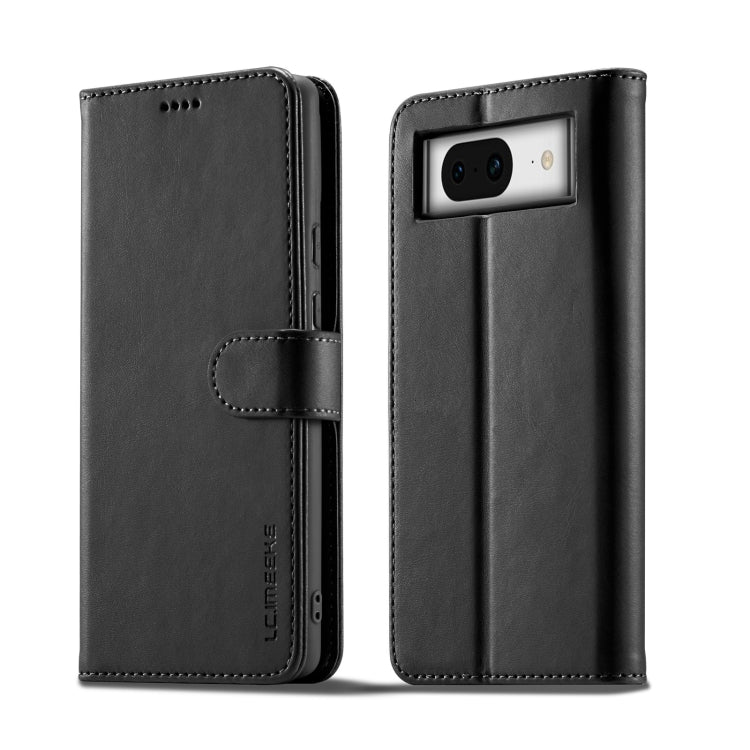 For Google Pixel 7a LC.IMEEKE Calf Texture Flip Leather Phone Case(Black) - free shipping - PMC TechLife - Order now!