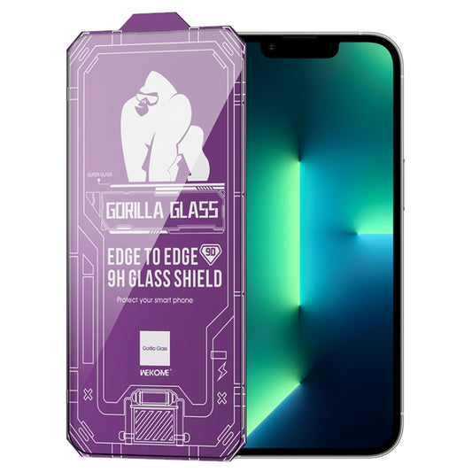 For iPhone 13 Pro Max WK WTP-068 King Kong Vacha Corning 9D Curved HD Tempered Glass Film(Black) - free shipping - PMC Jewellery - Order now!