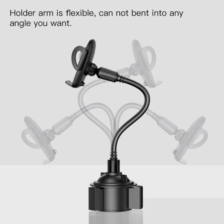 Yesido C112 Universal Car Water Cup Holder Telescopic Hose Phone Holder(Black) - free shipping - PMC Jewellery - Order now!