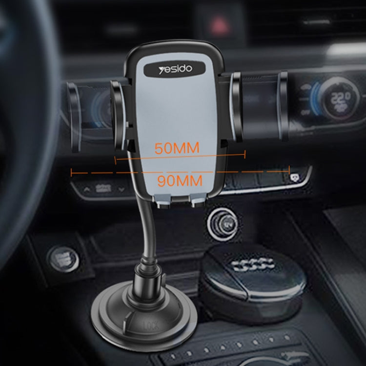 Yesido C112 Universal Car Water Cup Holder Telescopic Hose Phone Holder(Black) - free shipping - PMC Jewellery - Order now!