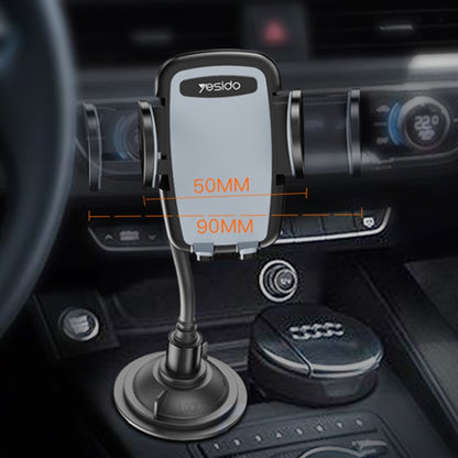 Yesido C112 Universal Car Water Cup Holder Telescopic Hose Phone Holder(Black) - free shipping - PMC Jewellery - Order now!
